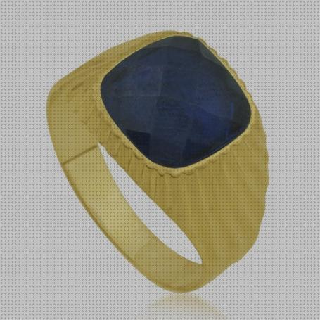 Review de anillos de hombre de piedra azul