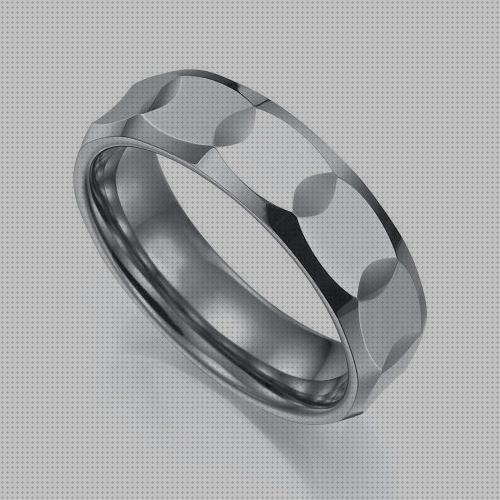 Las mejores marcas de anillos anillo hombre plateado tungsteno