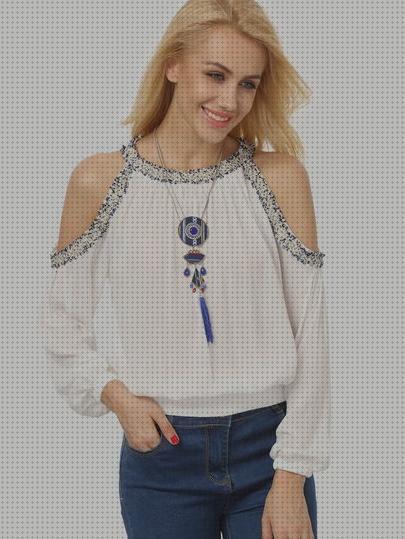 ¿Dónde poder comprar hombros blusa hombros descubiertos blanca?