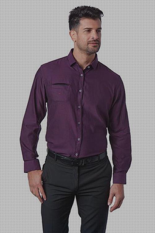 ¿Dónde poder comprar hombres camisas camisa hombre elegante morada?