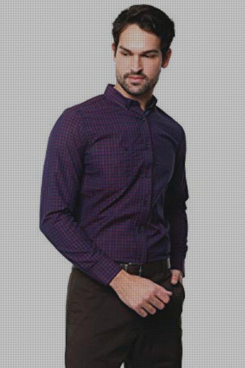 Las mejores hombres camisas camisa hombre elegante morada