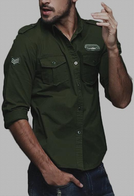 Las mejores marcas de camisas camisa militar hombre