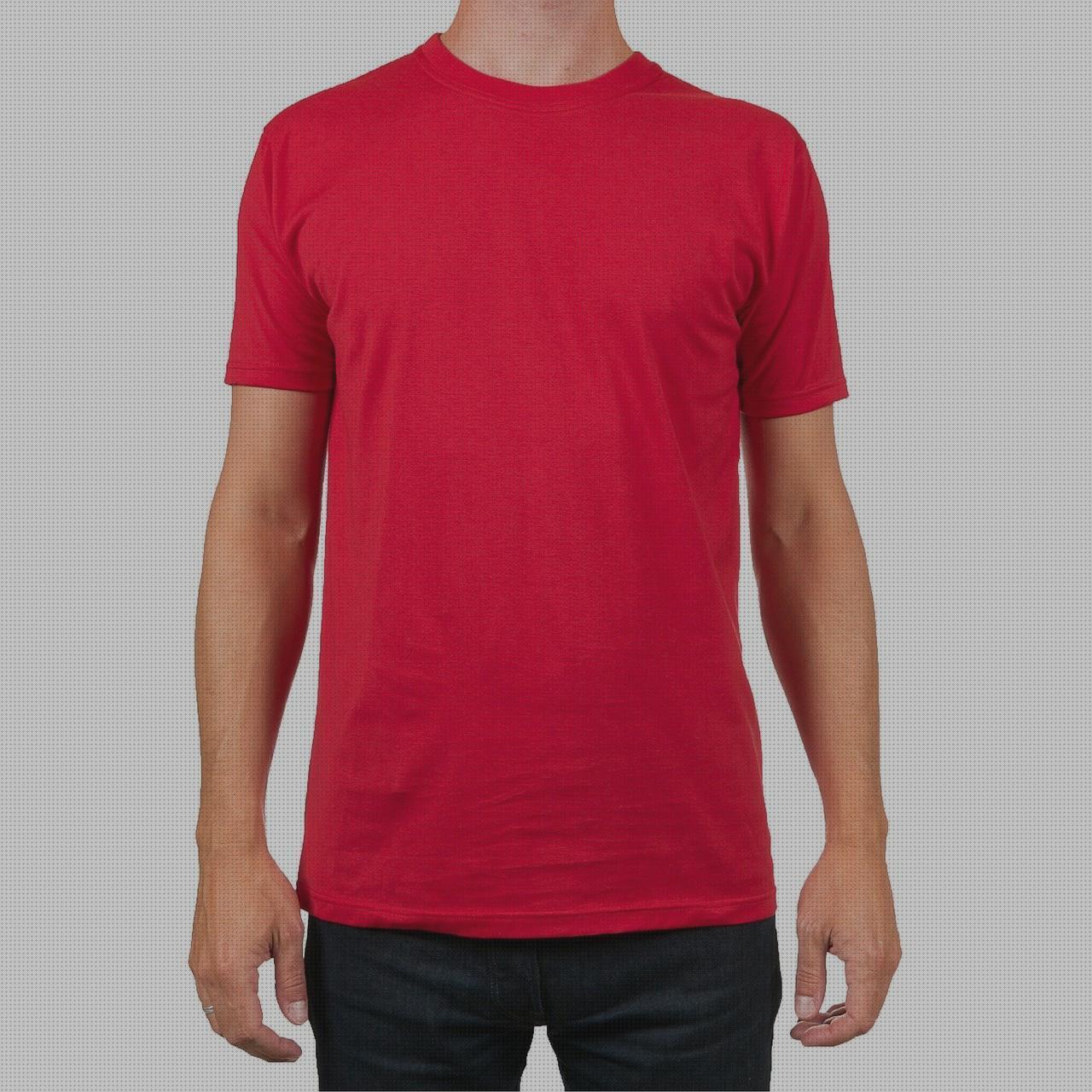 Las mejores 12 Camisetas Rojas Mangas Cortas De Hombres