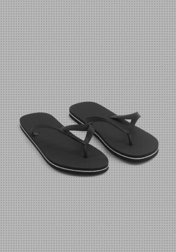 Las mejores chanclas chancla lisa negra hombre