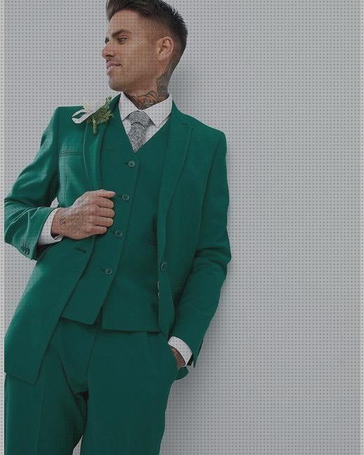 Las mejores trajes chaquetas chaqueta traje verde hombre