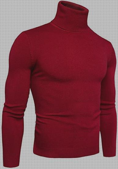 ¿Dónde poder comprar jerséis jersey cuello alto hombre rojo?