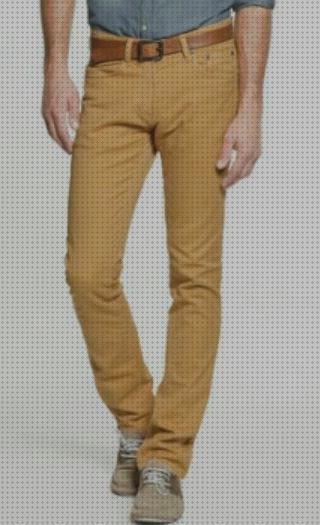 Las mejores marcas de hombres pantalones pantalon hombre color mostaza