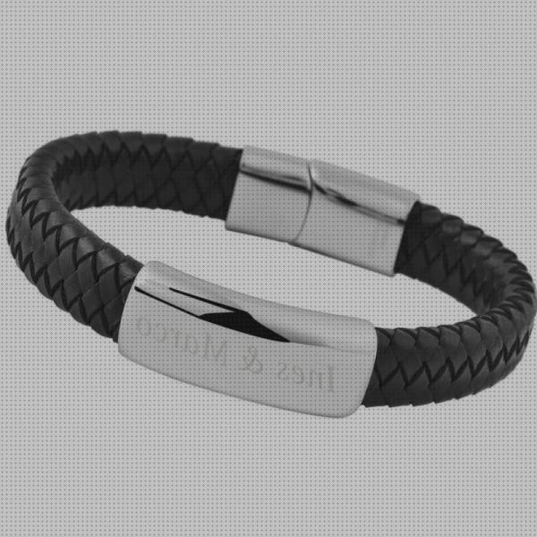 Review de pulsera grabada hombre