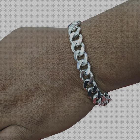 Las mejores pulsera hombre pulsera hombre gruesa cubana plata barata