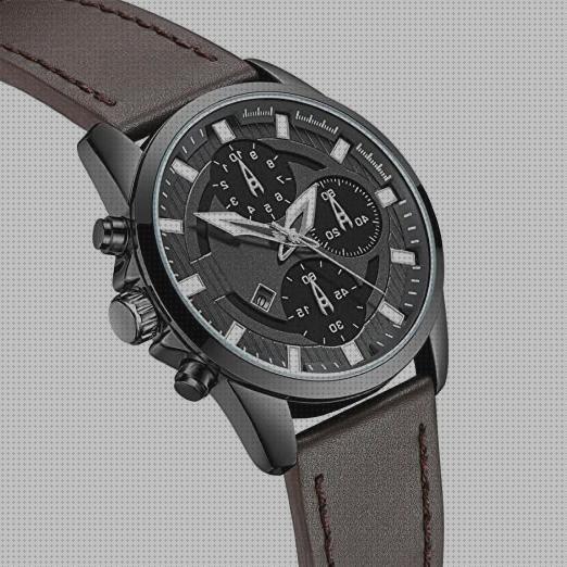 Review de reloj elegantes hombre correa cuero