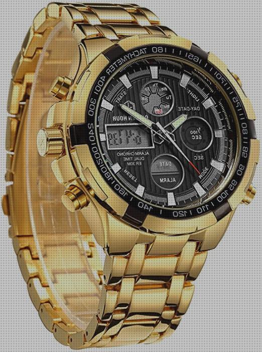 Las mejores digitales relojes relojes digitales hombre dorados
