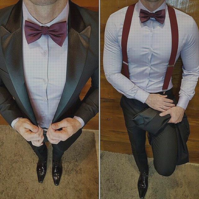 Las mejores trajes traje elegante color negro y granate hombre